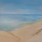 Strandbild am Abend