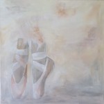 Füße in Ballettschuhe