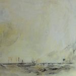 Abstrahierte Fjordlandschaft