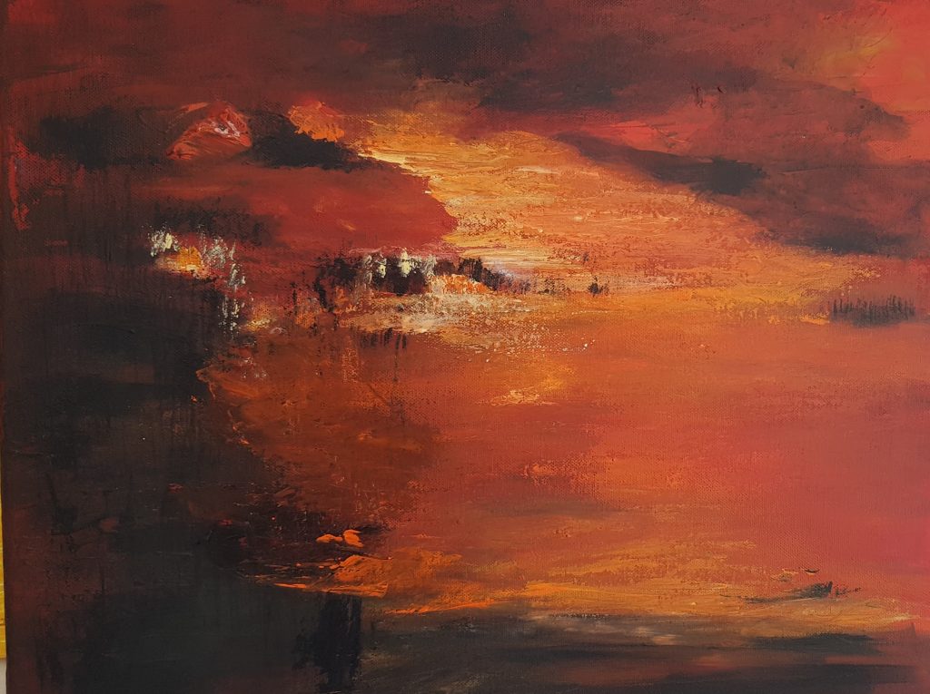 feurige Landschaft